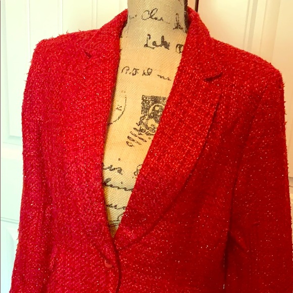 Red sparkle blazer Clearance
